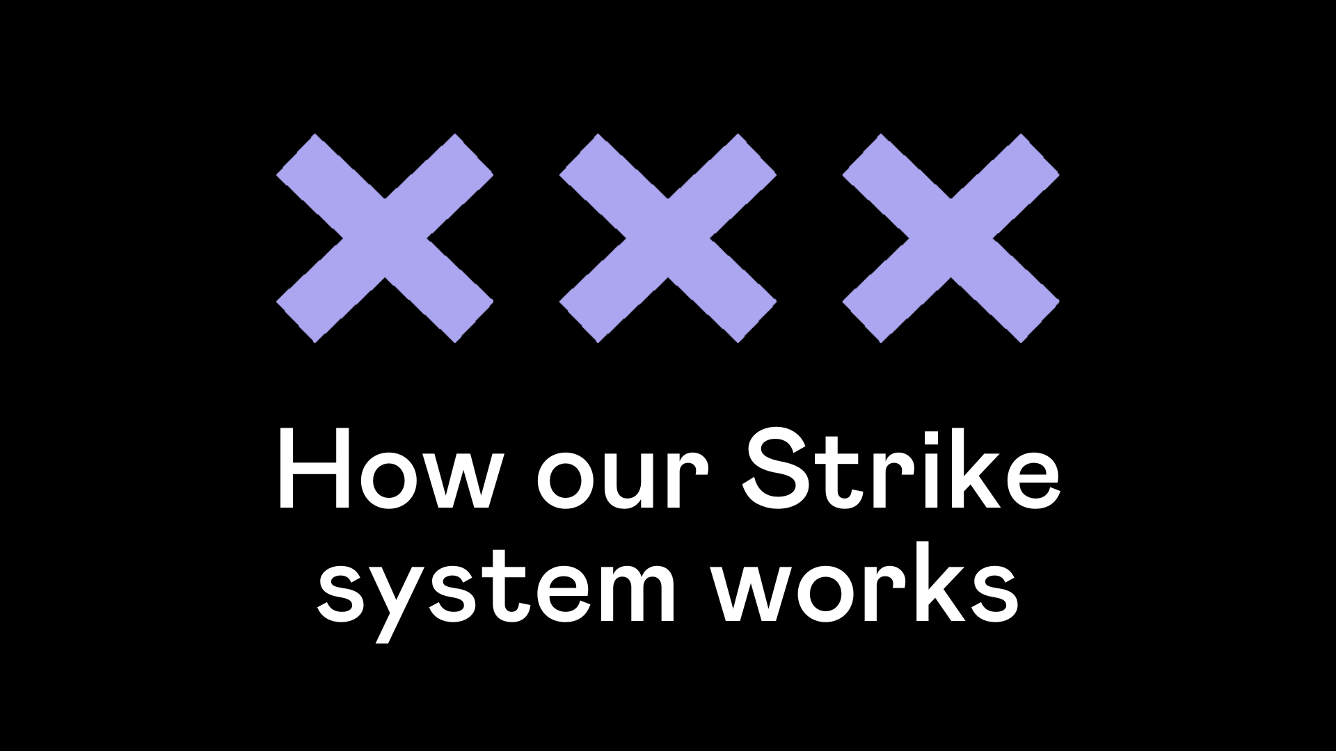 How Our Strike System Works